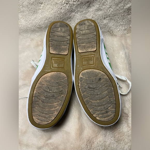 Bradford Exchange M&M’S sz 5 Canvas Tennis Shoes Sneakers Green Jeweled Charm - Picture 4 of 8